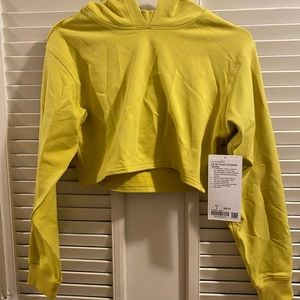 Lululemon Cropped Hoodie. Size 2 but a small to medium person also can fit this.